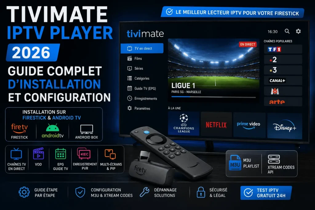 TiviMate IPTV Player 2026 sur Firestick